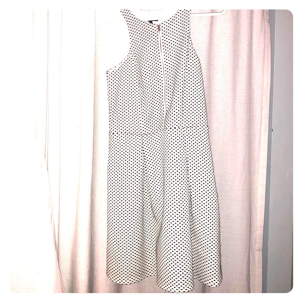 Zipper polka dot dress